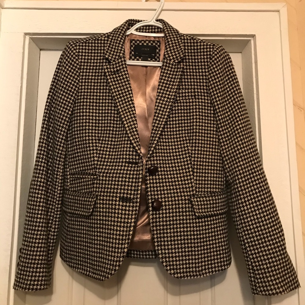J. Crew herringbone schoolboy blazer size 6